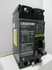 Square D FAL26060 Circuit Breaker 60 Amp 600 Volt 2 Pole (NS) 18K -WARRANTY
