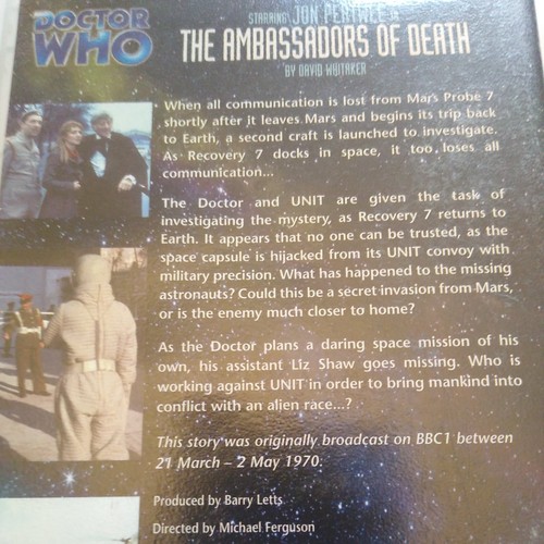 Doctor Who The Ambassadors Of Death VHS Brilliantly Reconstructed And Restored - Picture 3 of 3