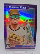 2021 Optic Bryan Reynolds 28/99 Diamond Kings Purple Pandora Prizm #25 Pirates 
