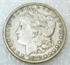 1878-CC Morgan Silver Dollar VF with Original Luster in saflip #B290