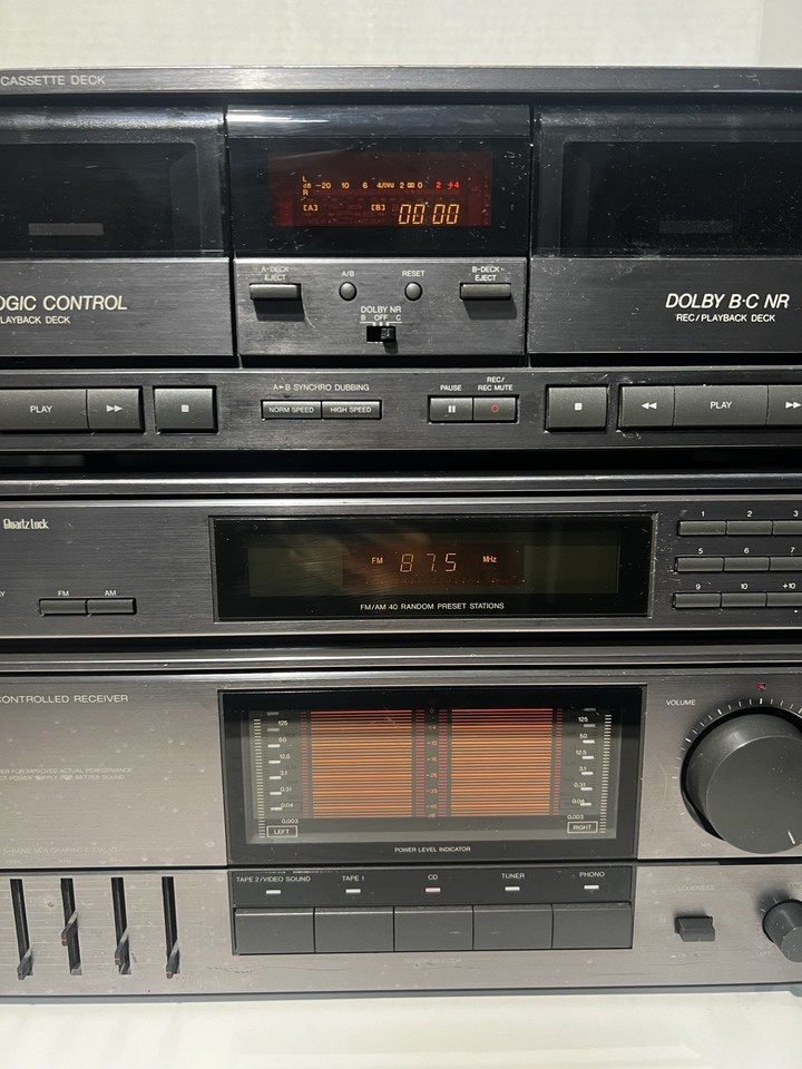 JVC Stereo Tuner RX-R76 Computer Controlled Receiver And Dual Cassette ...