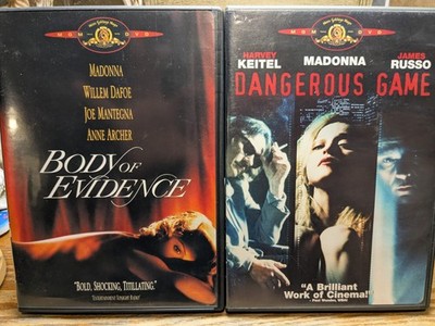 MADONNA (2 DVD LOT) Body of Evidence & Dangerous Game - 1993 MGM Sexy Thrillers!
