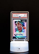 Julius Erving 2018 Panini Prizm Signatures Silver #SJEV / PSA Mint 9, Auto 10