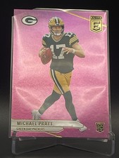 2024 Donruss Elite Michael Pratt #135 PINK Green Bay Rookie Card RC