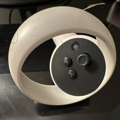 Meta Quest VR Touch Motion Controller w/ Buttons for Headset - White/Black