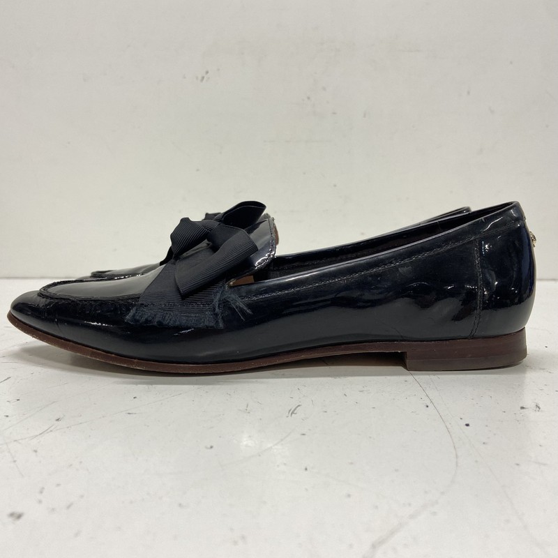Kate Spade Women Lolly Bow 7M Black Patent Leather Slip-On US 7