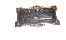 VICTOR E DISC Schallplattenspieler Originales ID Tag