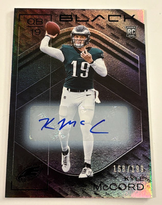Kyle McCord 2025 Panini Black AUTO Autograph RC Card /199 !!!