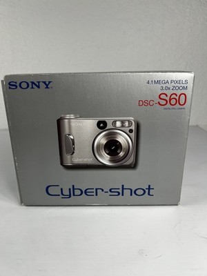 Sony Cyber-shot DSC-S60 4.1MP Digital Camera - Silver for sale