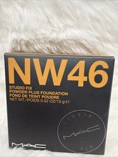 MAC Studio Fix Powder Plus Foundation NW46 Full Size 0.52oz / 15g Authentic NIB