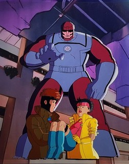 1992 X Men Animated Series Jubilee Gambit Animation Cel Night of the Sentinels