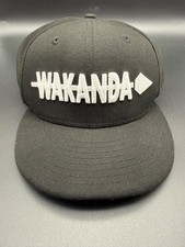 New Era Wakanda Forever Hat Cap Snapback Marvel Black Panther Embroidered Black