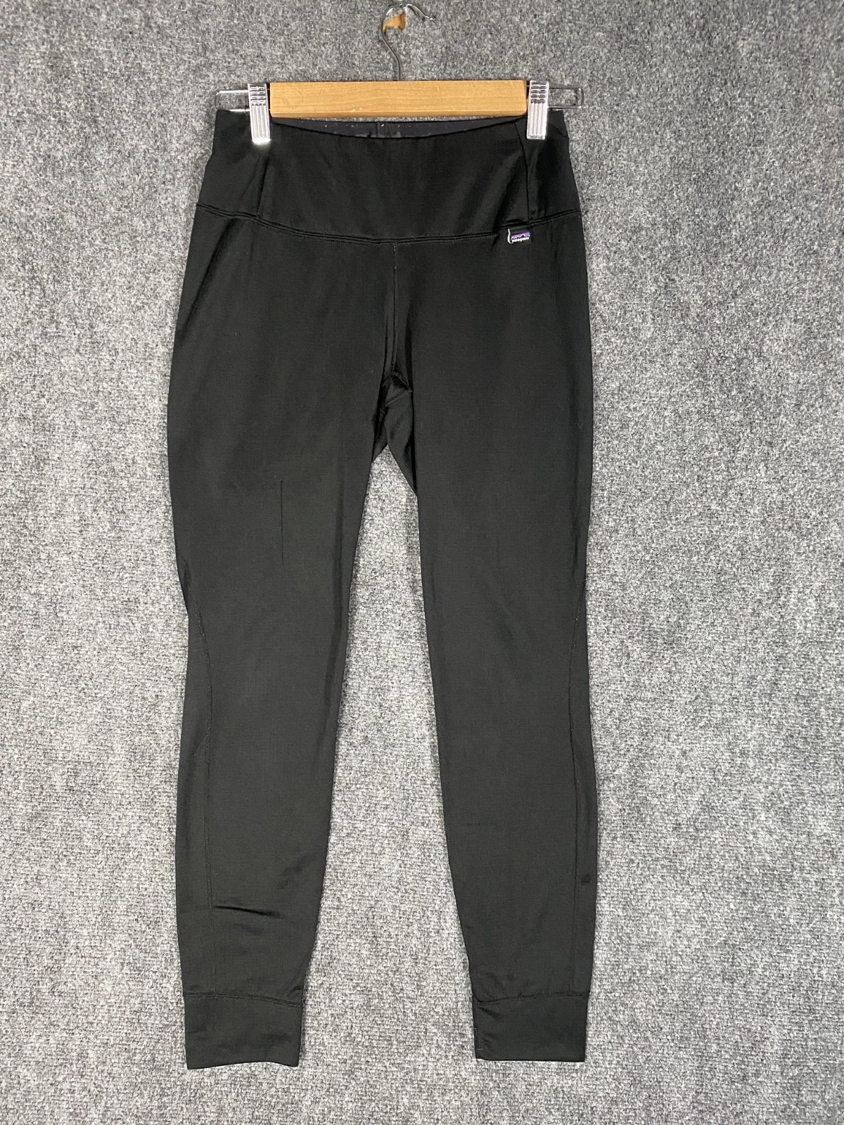 Patagonia Leggings Womens XS Black Silkweight Capilene Base Layer Hiking Pants