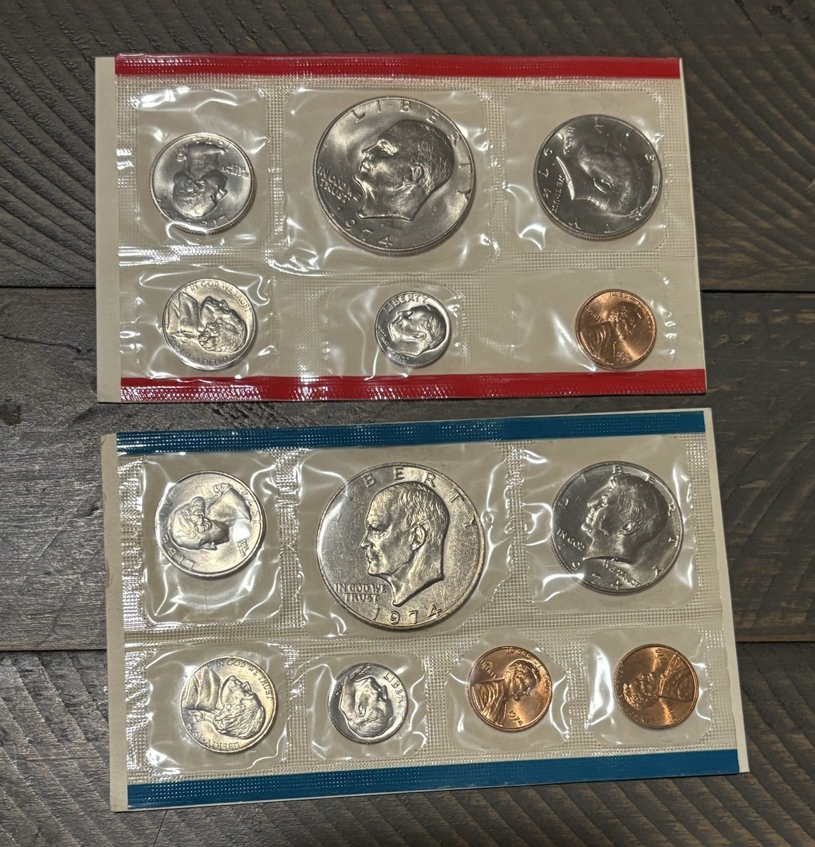 1974 U.S Mint Set P & D Uncirculated Coin Sets w/Original