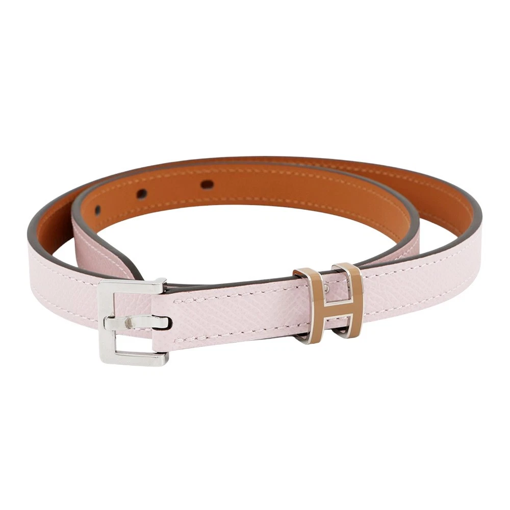 Hermes — HERMES Belt Pop H 15 Size 70 Epsom Mauve Pale/Chai H010709UKAC070