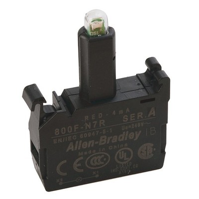   800F-N7G Lamp Module Integrated LED 240VAC Latch Mount Green Kd *rr