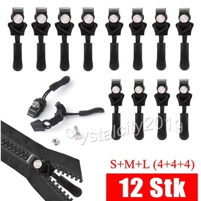 MARKENLOS 12 tlg ZipperFix Easy Universal Reparatur Set Zipper Fix Reißverschluss Kit