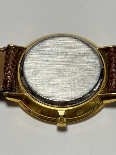 Omega De Ville Ref.151.0039 Vintage Or Rond Marron Ceinture Automatique Montre - Photo 9 sur 10