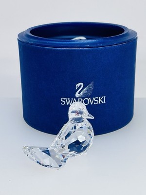 Swarovski Crystal Feathered Friends Dove Pigeon Pink Eyes Figurine 191696 MIB
