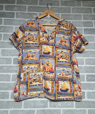 Life Womens Fundamental Vintage Scrub Top ted...