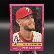 2025 Topps Heritage Chrome Pink Sparkle Zach Wheeler Philadelphia PHILLIES