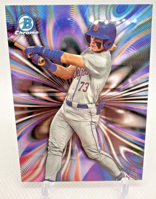 Max Clark 2023 Bowman Chrome Draft #MR-2 Mood Ring Rookie Insert SP Case Hit