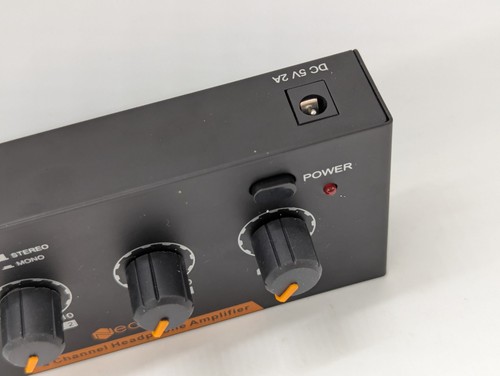 Neoteck 4-channel stereo headphone amplifier volume controls mono/stereo metal - Picture 7 of 15