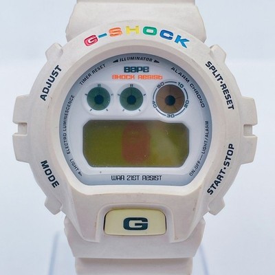 Mit Box CASIO G-SHOCK x BAPE DW-6900 White Unisex Edition von JP g26