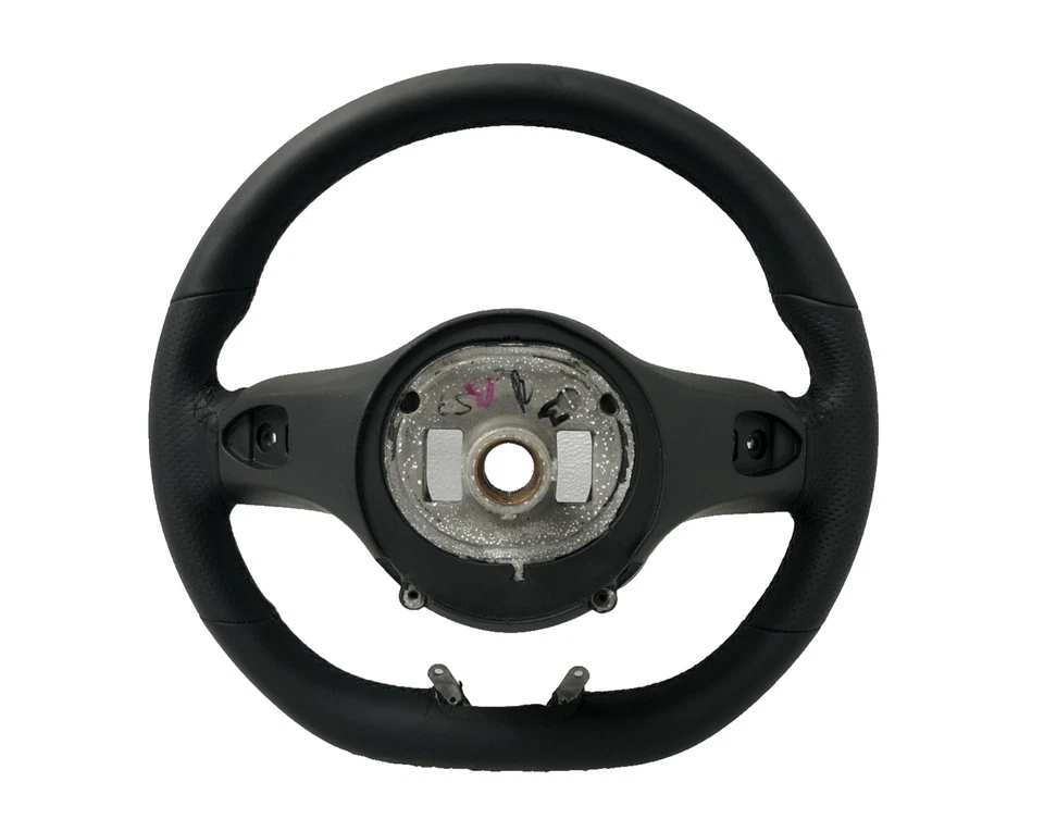 2019 2020 Mercedes Benz GLE400 A220 Sport Steering Wheel Black Leather Flat OEM - Image 2 of 4