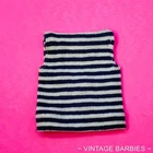 Vintage Barbie Doll Fashion PAK Blue & White Striped Shirt Near Mint ~ 1960's