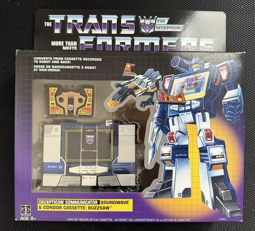 Hasbro Transformers Reissue Soundwave with Buzzsaw Cassette Walmart Exclusive