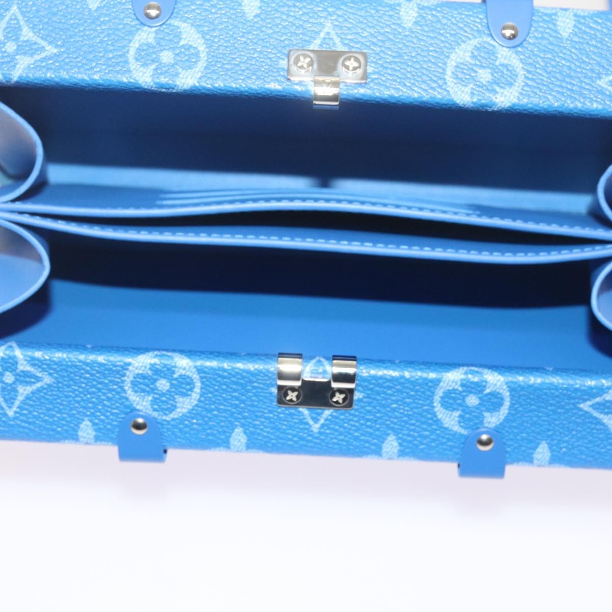 LOUIS VUITTON Monogram Clouds Wallet Trunk Clutch Bag Blue M20403 LV Auth 61... image 10