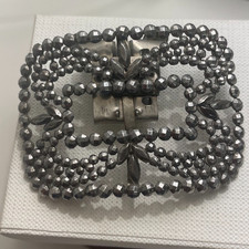 Victorian cut-steel shoe buckle- HOLFAST