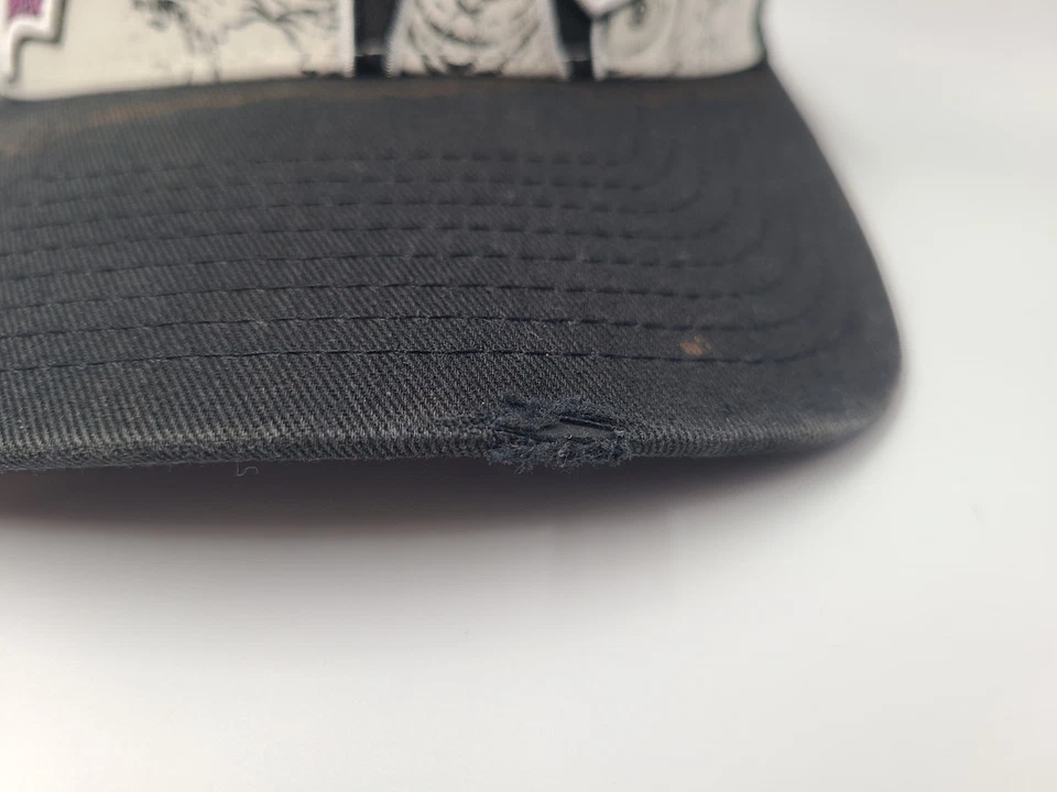 Mujeres Skin Industries Malla Envejecida Camionero Snapback Gorra Gorra Blanca Negra Rosa Foto 3 de 4