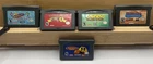 Lot of 5 Nintendo Game Boy Advance GBA Pac-man, Garfield, Free Shipping!