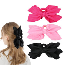Bow Claw Clips Hair Clips Big Hair Bows for Women Butterfly Styling Large Hair C