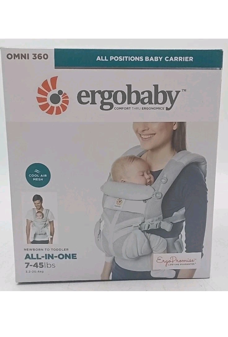 Ergobaby Omni 360 Cool Air Mesh Ergonomic Baby Carrier Pearl