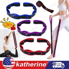 3 Color Fitness Resistance Band 8 Loops, for Stretching  Yoga Exercise  20 OFF  