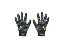 Large Black Mod Gray Lime Surge Sport Activity Gloves With Heatgear Fabric