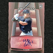 2020 Panini Chronicles Obsidian Yu Chang RC Autograph/15 (Red) GUARDIANS 💎📈