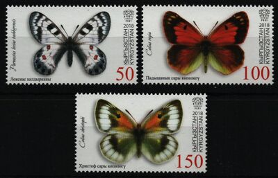 Kyrgyz Express Post - Mi-Nr. 103-105 ** - MNH - Schmetterlinge / Butterflies