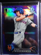 2016 Bowman Chrome Draft BCD-86 Colby Woodmansee Purple Refractor RC Card 8/250