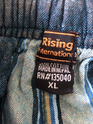 Pantalones Rising International 100% Algodón Carga Relajada Hechos en Nepal Talla XL - Imagen 4 de 6