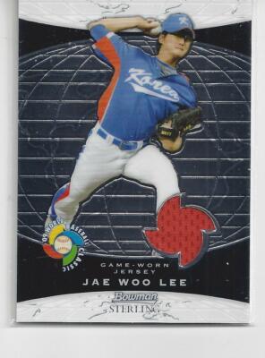 Jae Woo Lee 2009 Bowman Sterling World Baseball Classic Jersey Red  