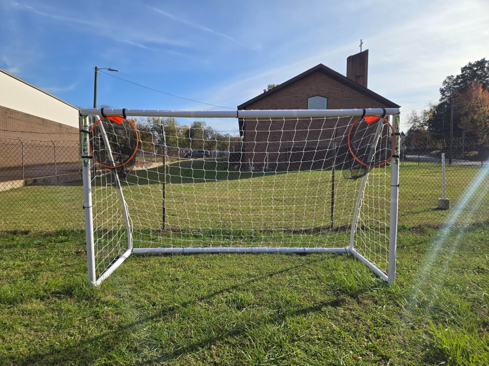 Vallerta® 10 X 6 Ft. PVC Frame Soccer Goal with 4mm NET, Large Target