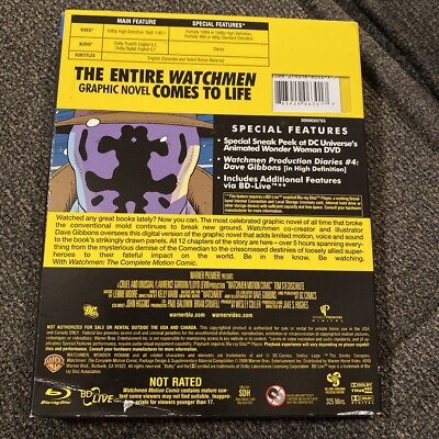 Watchmen - Motion Comics (Blu-ray Disc, 2009) 883929063017| eBay