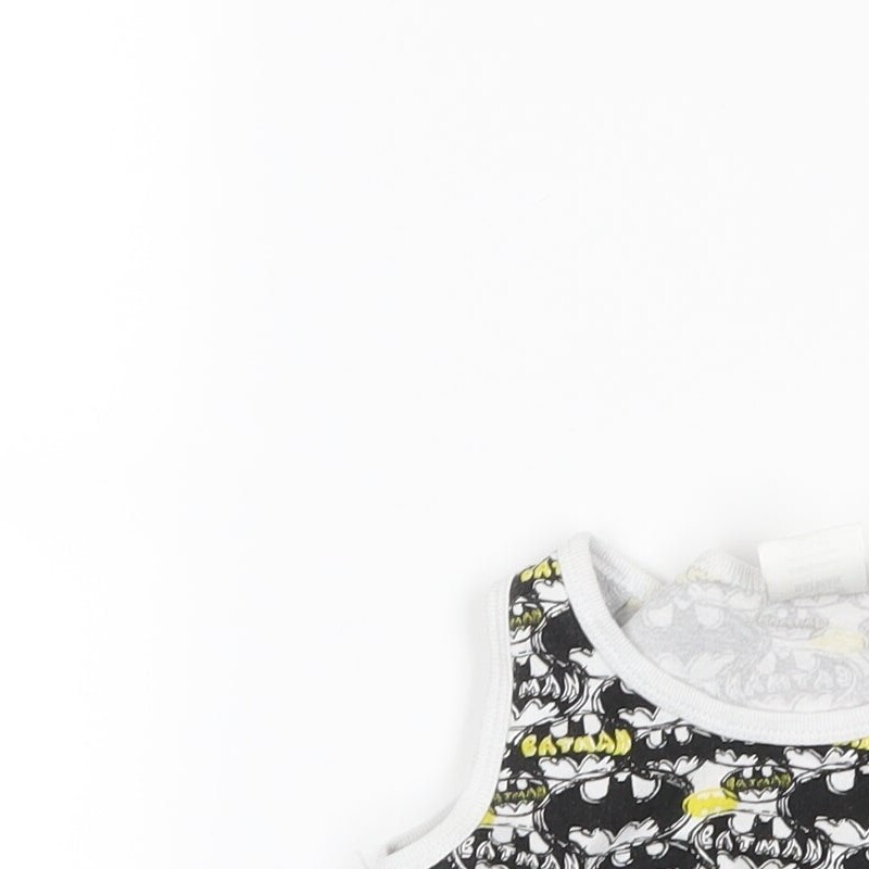 Batman Boys White Cotton blend Tank Size 3-4 Years image 3