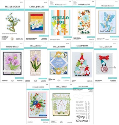 Spellbinders - Blumen,Weihnachten,Alphabet,Gefühle