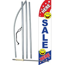 Sale Here Swooper Flag Kit