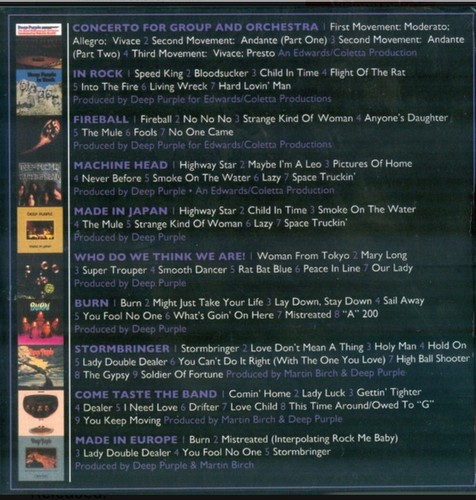 Álbum de música completo Deep Purple - 1970-1976 10 CD nuevo - Imagen 2 de 23